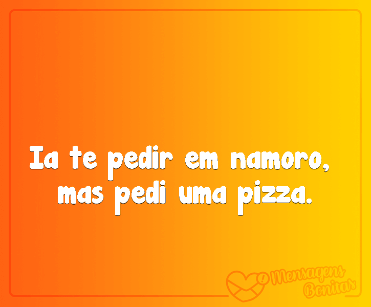 Namoro ou pizza?